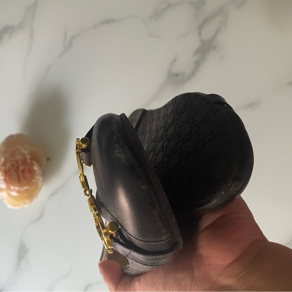 C. wonder leather ballet flats with gold hardware - Picture 5 of 7